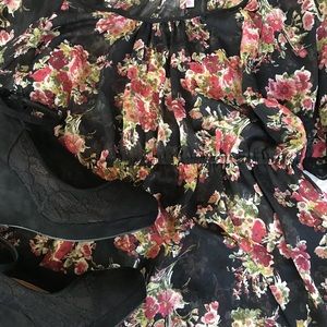 Cute Floral Dress with Bell Sleeves
